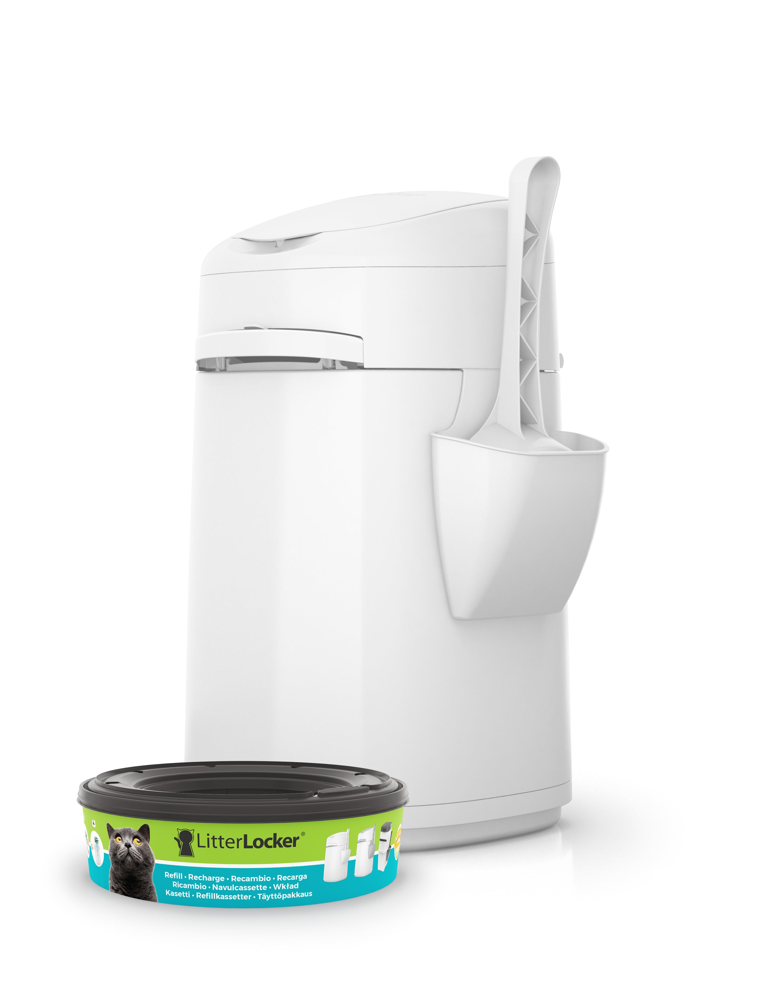 LitterLocker avec pelle et cassette de recharge officielle