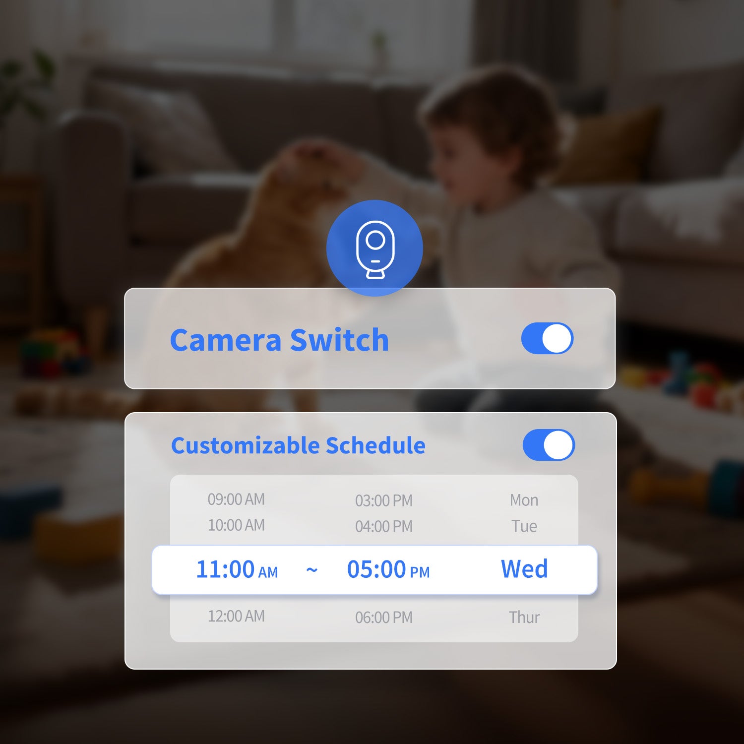Commandes de confidentialité de la caméra PETKIT YumShare Solo 2