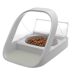 SureFeed Microchip Pet Feeder officielle, couvercle ouvert